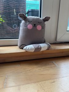 Relaxdays Türstopper Frosch, Baumwolle & Sand, dekorativer Türpuffer für Boden, Türsack Tier HxD: 30 x 10 cm, 1kg, grün Kunden-Foto 1