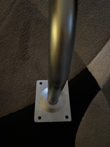 Libox 30cm x 100 cm Balkon-Ausleger Stahl Geländer Balkon-Halterung für Satelliten-Schüssel SAT-Antenne Wand-Halter Kunden-Foto 2