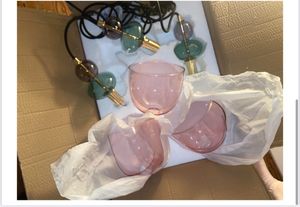 Pendelleuchte Metall und Glas Tri Baudelaire Rosa Kunden-Foto 2