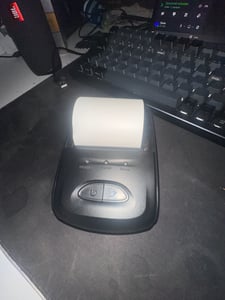 Bondrucker 58mm Bluetooth Thermodrucker Rechnungskartendruck Belegdrucker mit Thermopapierrollen, Android iOS Windows, Restaurant, Supermarkt Kunden-Foto 1