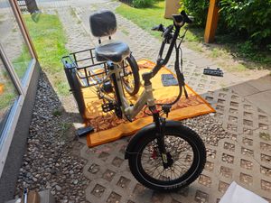 2026 Fat Klapprad E-Bike Lastenfahrrad 20 Zoll 48V 21Ah Akku, Hydraulische Scheibenbremsen Elektrofahrrad, Elektro Lastenfahrrad 180kg, E Bike Dreirad Kunden-Foto 2