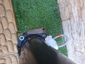 KESSER® Doccia solare da giardino, modello ad arco, acqua calda fino a 60°C, inclusa copertura protettiva Foto del cliente 2