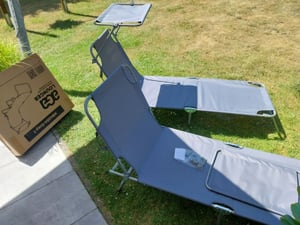 Aga Garten-Liegestuhl MR4254-Grey mit Baldachin Kunden-Foto 6