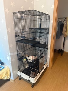 Nagervoliere BIG CAGE XXXL Nagerkäfig Käfig  Voliere Metall Nager Kleintierkäfig Kunden-Foto 3