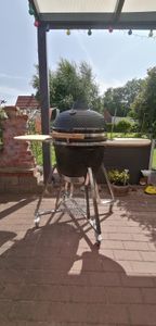 BUSCHBECK Kamado Grill schwarz, mit Extra Zubehör, Maße L72 x B130 x H121 cm schwarz Kunden-Foto 1