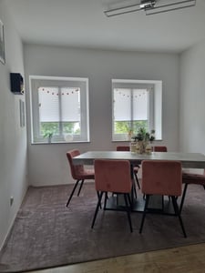 Waschbarer Teppich Wohnzimmer Kurzflor Einfarbiger Moderner Stil Weich Kunden-Foto 2