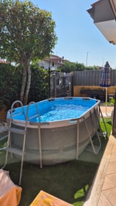 Bestway Steel Pro Max 5614A Ovaler Pool-Set 305 x 200 x 84 cm, Tritech Becken, Kartuschenfilter, 3.668 L Kunden-Foto 1