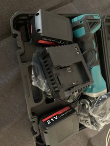 Winkelschleifer, Akku Bürstenloser Akku-Winkelschleifer, mit Ladegerät und 2 Batterien Kunden-Foto 1