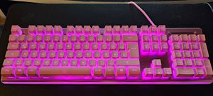 Deltaco Gaming GAM-021-RGB-P-DE, Kabelgebunden, USB, Membran Key Switch, QWERTZ, RGB-LED, Pink Kunden-Foto 2