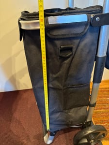AREBOS 3in1 Einkaufstrolley 56L Schwarz | Klappbar, Kühlfach & Rollen Kunden-Foto 26
