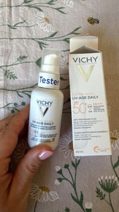 Vichy CAPITAL SOLEIL, Sonnenschutzlotion, Gesicht, 40 ml, Pumpenflasche, Anti-Aging, Hautalterung Kunden-Foto 3