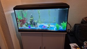 vidaXL Supporto per acquario Bianco 81x36x73 cm Materiale a base di legno Foto del cliente 1