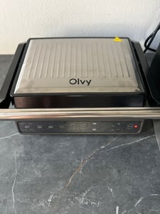 Olvy Kontaktgrill, 2000W, Elektrogrill Sandwichmaker, 5 Programme, Paninimaker, Grilltoaster indoor Grill, PFAS-freie Platten, Tisch Grill Kunden-Foto 2
