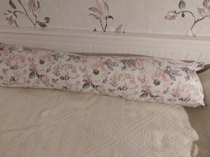 Cuscino per dormire laterale con fodera in cotone 40 x 145 cm - comodo cuscino per il corpo cuscino per dormire laterale rosa selvatica Foto del cliente 1