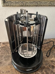1.400W Dönergrill Schaschlikgrill Rotissiere Hähnchengrill Gyros Kebab Drehspieß Kunden-Foto 1
