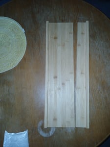 Waschmaschinenschrank aus Bambus Badschrank über Waschmaschine Badezimmer Regal mit Verstellbaren Regalböden 170x66x23cm Natural Kunden-Foto 1
