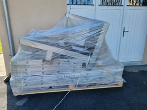 Drabest | Leiterlift Dachdecker, 125 kg Traglast, 1050W Motor, 12 m Seil, Aluminium Konstruktion, Bis 12,5 m Höhe, Transportwagen, Schnelle Montage Kunden-Foto 1