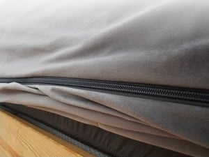 vidaXL Cojín para cabecero "Hanko", gris oscuro, 180 cm, terciopelo Foto del cliente 5
