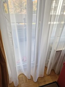 Gardinen Stores Creme 900cm x 220cm Vorhang Kräuselband mit Bleiband Voile transparent Kunden-Foto 3