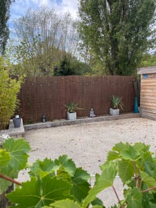 Weidenmatte 160 x 500 cm - Balkon Sichtschutz - Zaun Garten aus Holz - Sichtschutz Garten - Windschutz & Sonnenschutz - Schattenspender - 100% Natural Kunden-Foto 5