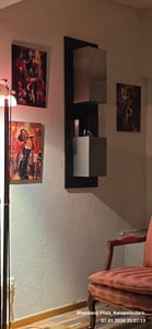 Ethanol Wandkamin Kreta mit feuerfester Glasschutzscheibe, genehmigungsfrei, 114x36x18 cm Kunden-Foto 1