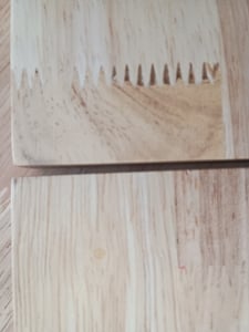 Mesa de comedor extensible, de 120 a 160 cm, fabricada en madera maciza - SOLINE Foto del cliente 3