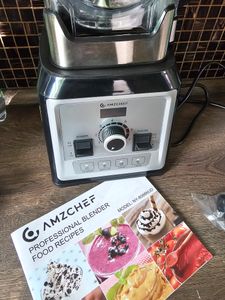 AMZCHEF Standmixer, 2000W Hochleistungsmixer, Smoothie Maker Mixer - 4 Vorprogramme - 8 Geschwindigkeiten - 8 Scharfe Klingen für 3D-Montage - 2 L Kunden-Foto 3