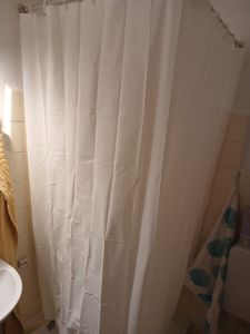 Tenda da doccia MSV Romana 180 x 200 cm bianco Foto del cliente 1