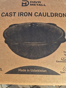 Gusseisen Kazan 12 L Kasan Казан mit Feuerofen Utschak Ø 40 cm. Учак Учаг Uchag Kunden-Foto 2