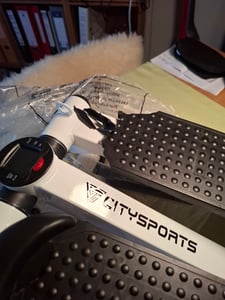 Stepper Mini-Stepper do treningu w domu, z taśmą oporową, podkładką, hydraulicznym stepperem fitness, nośność 150 kg Zdjęcie produktu od klienta nr 6