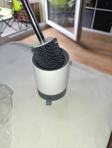 SWANEW Silikon Toilettenbürste WC Steril WC Bürste 2 in 1 mit Klobürste Bürstengarnitur Kunden-Foto 1