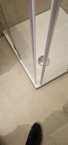 110X100cm Scharniertür Eckeinstieg NANO-GLAS Duschkabine Duschabtrennung Duschwand Dusche Drehtür Höhe 195cm Kunden-Foto 1