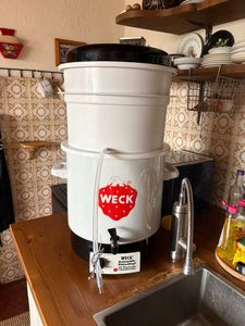 WECK Saftgewinner Kombi-Set Ø35 cm mit Deckel 121418 8717127000609 Foto del cliente 2