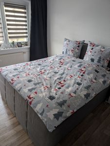 Bettwäsche, Baumwollbettwäsche, Weihnachten Scandic 140x200 077 Schneeflocken Kunden-Foto 1