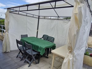 Altana ogrodowa 3x2 m z eleganckiego żelaza, kompletna z bocznymi panelami w kolorze ecru Zdjęcie produktu od klienta nr 2