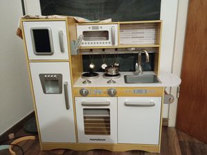 XXL-Holzküche für Kinder – mit LED, Zubehör & interaktiven Elementen Kunden-Foto 21