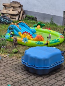 INTEX 58437NP - Planschbecken - Dinosaurier (119x109x66cm) Sprühpool Dino Kunden-Foto 1