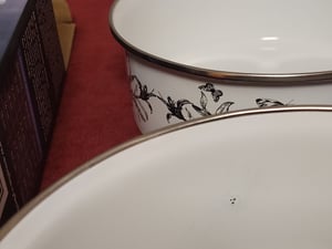 Emaille Schüsseln mit Deckel 5er Set – Aufbewahrungsschalen 230–1250 ml Libelle Kunden-Foto 1