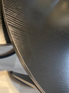 Runder Couchtisch 2er Set Schwarz Moderne Lofttische für das Wohnzimmer Kunden-Foto 1