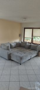 riess-ambiente Ecksofa KENT 220cm hellgrau Cord Couch inklusive Hocker L-Form Wohnzimmer Wohnlandschaft Eckcouch Couch Sofa Kunden-Foto 1