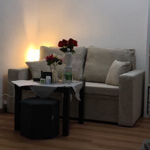 Sofa AIKIDO 150x85 - mit schlaffunktion - Farben zur Auswahl - modernen Sofa - mit Bettkasten - Moderner Cordstoff - Stoff POSO 047 Olivgrün Kunden-Foto 23