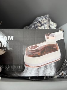 7MAGIC Dampfglätter, 1200W Steamer Dampfglätter mit 180ml Wassertank, Garment steamer für Kleidung in horizontaler & vertikaler Ausrichtung, 3 Dampfmodi Dampfbügeleisen, Weiß Kunden-Foto 1