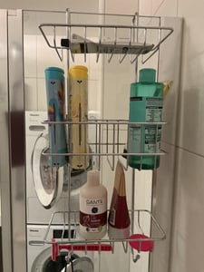 WENKO REVIGO mensola per doccia con 3 cestini per appendere Bagno doccia spazio di archiviazione appeso Foto del cliente 1