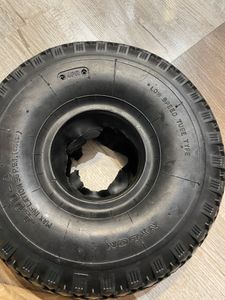 Wiltec 2x Reifenmantel 2x Schlauch Aufsitzmäher/Rasentraktor 16x6.50-8 4PR Gerades Ventil Kunden-Foto 4