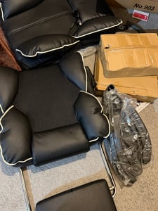 Gaming-Stuhl mit Ventilator, Bürostuhl, Luftkühler und Kühlung – Belüfteter Kühlsitz, mit Liegefunktion,  sanfte Vibrationsmassage, Schwarz Kunden-Foto 47