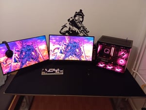 Titanwolf - XXXL Übergröße Mauspad 1600 x 800 mm - XXXL Großformat - Schreibtischunterlage - gummierte Rückseite - rutschfest und abwaschbar - Gaming - Präzision und Geschwindigkeit - Schwarz Kunden-Foto 2