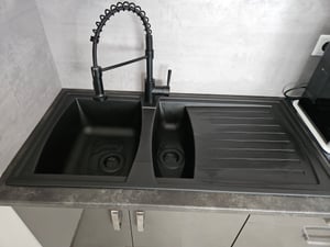 respekta Mineralite Einbauspüle 1 Becken Denver 86 x 50 cm 86 x 50 cm Kunden-Foto 1