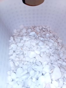 Marmorkies Schneeweiß 15-25 mm 25 kg Kunden-Foto 2