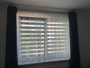 Estika Doppelrollo Klemmfix - 80 x 150 cm - Marine - Duo Rollo ohne Bohren Kunden-Foto 1