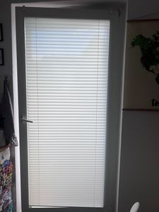 Plissee Klemmfix ohne Bohren 80x210cm Beige Sonnenschutzrollo Verspannt Blickdicht Lichtschutz Faltrollo Jalousie Rollos für Fenster und Tür Kunden-Foto 1